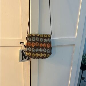 Chic Multicolor Patterned Crossbody Bag